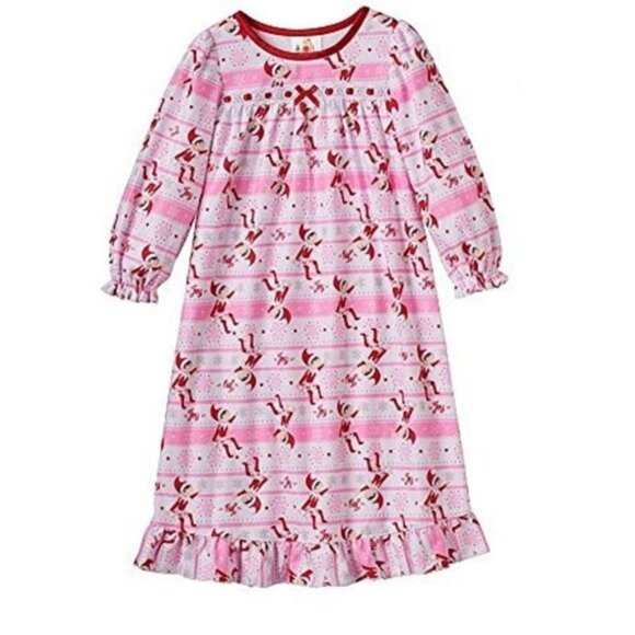 The Elf on the Shelf | Flannel Long Sleeve Clarice Nightgown | Size 4 - Picture 1 of 9